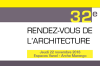 Rendez-vous de l'Architecture le 22 novembre 2018