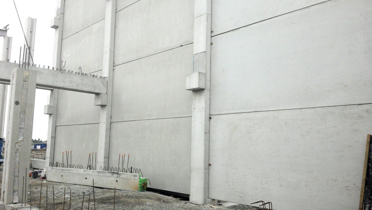 Réalisation d'un mur coupe-feu dans un hall industriel - Wavre